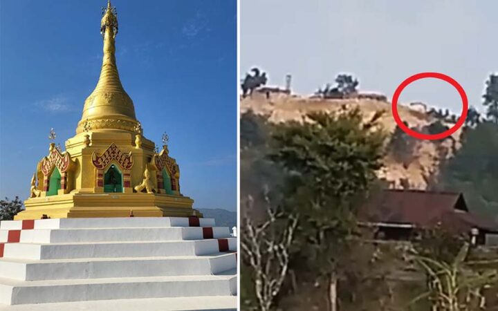 TNLA opposition rebels Demolish Sacred Buddhist Pagoda in Northern Shan State, Myanmar